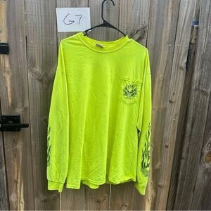 Harley-Davidson Neon Green Graphic Tee Size XL